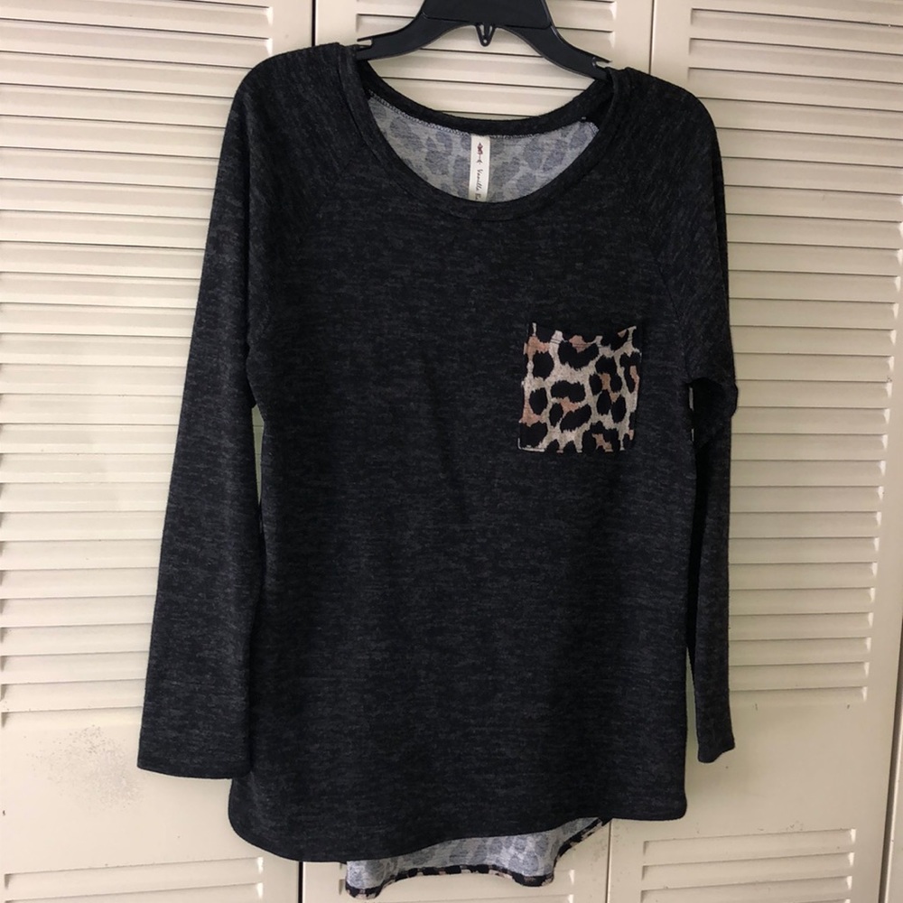 Vanilla Bean Cheetah Print Long Sleeve